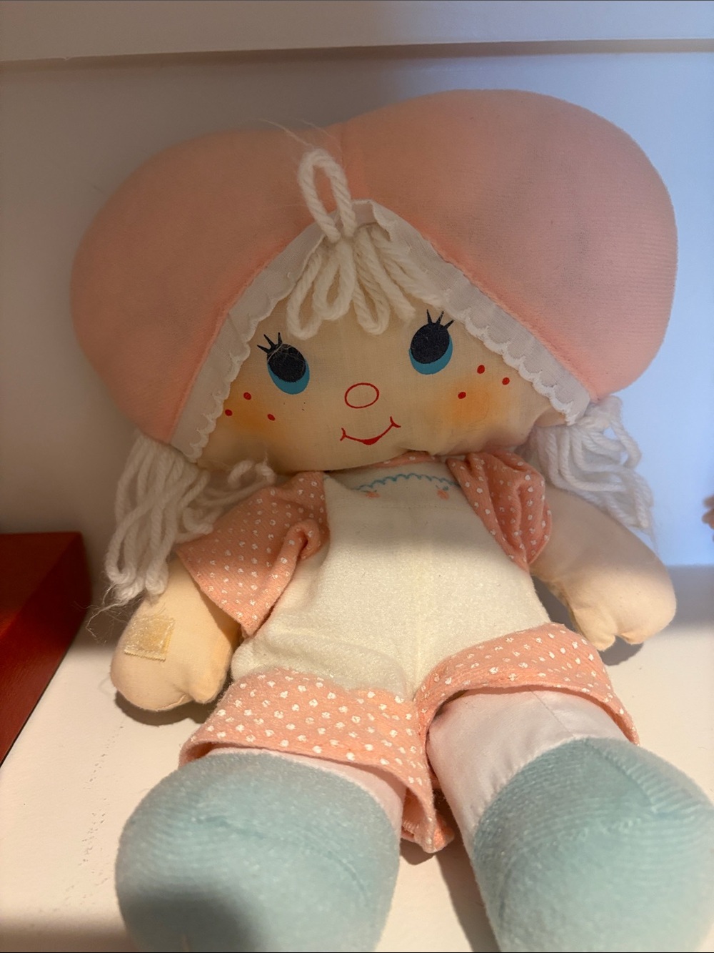 Vinatge strawberry shortcake. Apricot rag doll